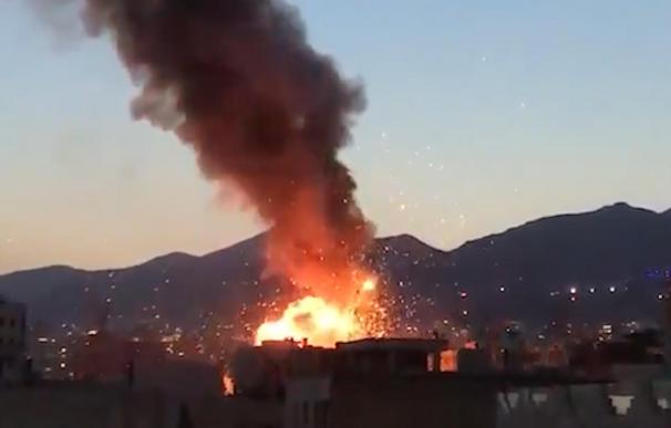 Una de las explosiones en una central de Irán