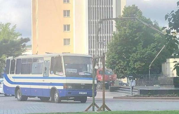 autobús secuestrado Ucrania