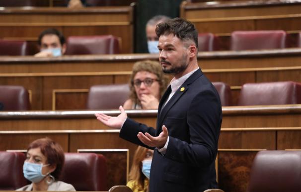 El portavoz de ERC en el Congreso de los Diputados, Gabriel Rufián