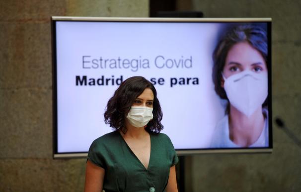 La presidenta de la Comunidad de Madrid, Isabel Díaz Ayuso, en un acto público.