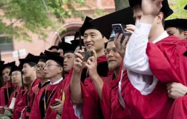Imagen de la ceremonia de inauguración del curso en la Universidad de Harvard, en mayo de 2019, la última celebrada.