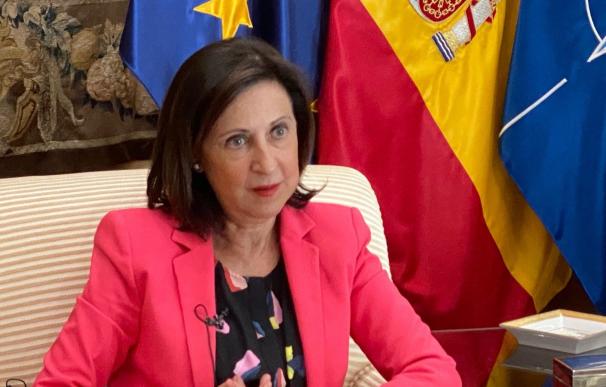 La ministra de Defensa, Margarita Robles, en una entrevista con EP.
