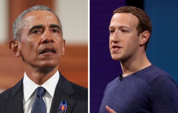 Obama y Zuckerberg