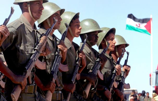Varios militares del Ejército marroquí antes de su despliegue en la zona de conflicto.