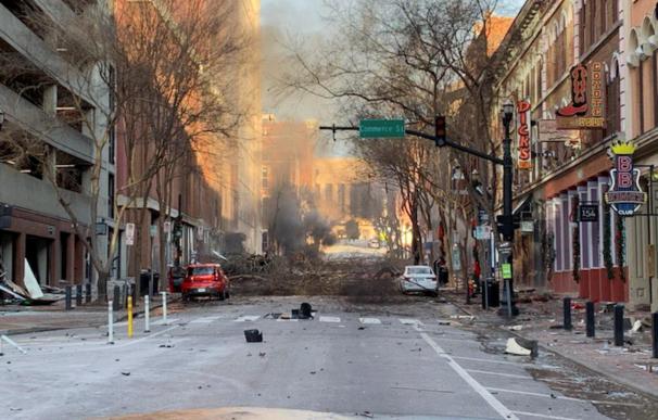 Explosión en el centro de Nashville