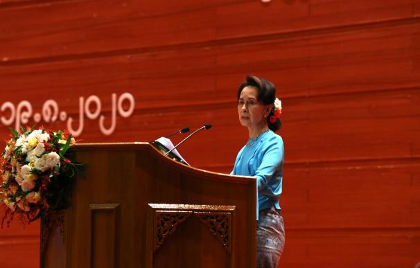 Aung San Suu Kyi, líder 'de facto' del Gobierno de Birmania
ZHANG DONGQIANG /  XINHUA NEWS /  CONTACTOPHOTO
  (Foto de ARCHIVO)
19/8/2020 ONLY FOR USE IN SPAIN