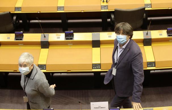 Carles Puigdemont en el Parlamento Europeo