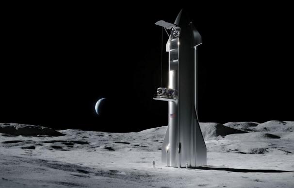 Concepto de aterrizador lunar de Space X