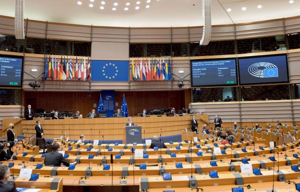 Sesión del Parlamento Europeo. EUROPEAN UNION / XINHUA NEWS / CONTACTOPHOTO 1/6/2021 ONLY FOR USE IN SPAIN