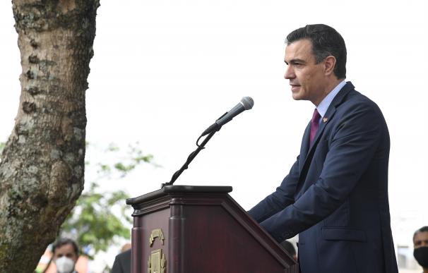 El presidente del Gobierno, Pedro Sánchez, durante su visita a Costa Rica POOL MONCLOA/BORJA PUIG DE LA BE 11/6/2021