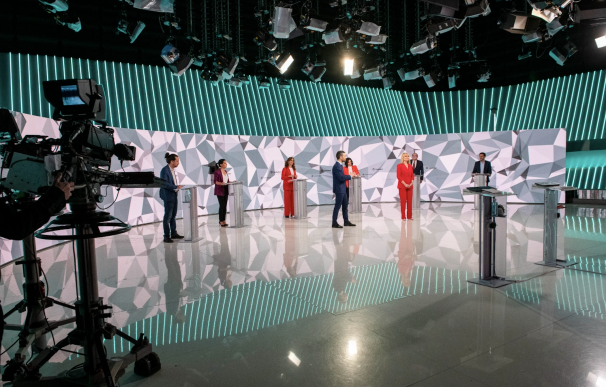 Una imagen del debate de Telemadrid