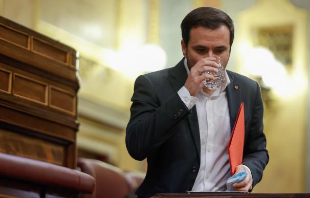 El ministro de Consumo, Alberto Garzón, durante el pleno del Congreso de los Diputados este miércoles en Madrid.