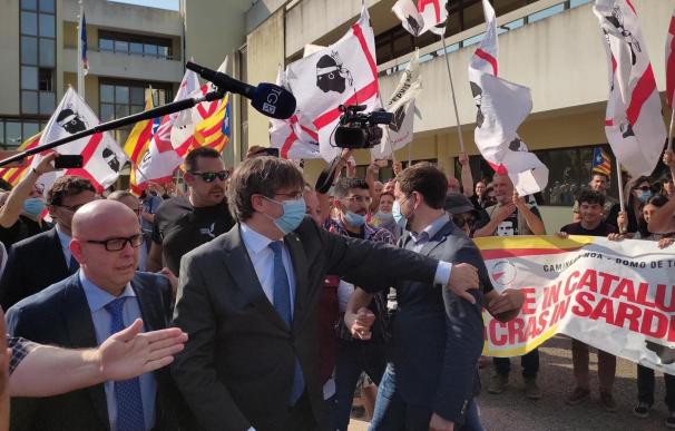 El expresidente de la Generalitat Carles Puigdemont llega al Tribunal de Apelación de Sassari (Italia) para declarar
CONSELL PER LA REPÚBLICA
  (Foto de ARCHIVO)
4/10/2021
