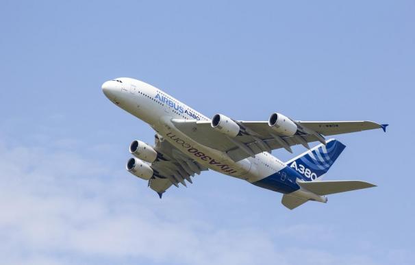 Un modelo del Airbus A380