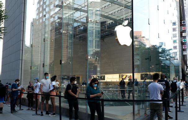 Una tienda de Apple en la ciudad de Nueva York.