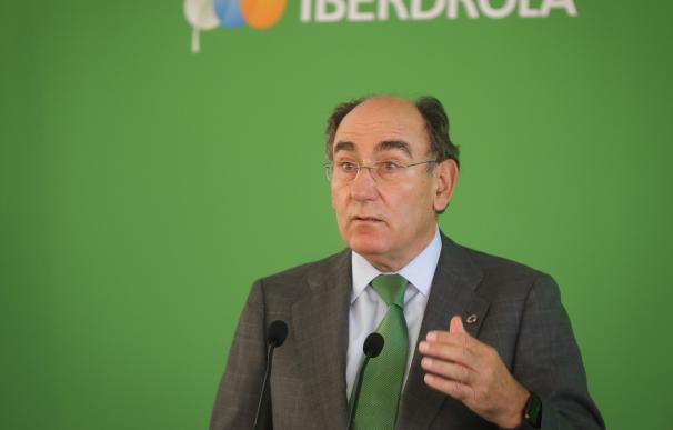 El Presidente de Iberdrola, Ignacio Galán, durante la inauguración de la planta fotovoltaica del Andévalo de Huelva. MJ LOPEZ/ EUROPA PRESS (Foto de ARCHIVO) 30/9/2020