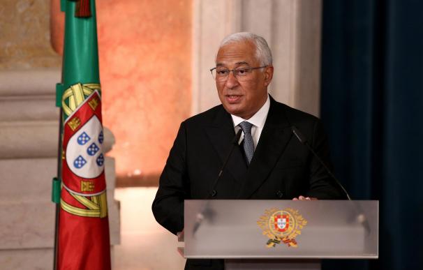30 March 2022, Portugal, Lisbon: Portuguese Prime Minister Antonio Costa delivers a speech during the swearing-in ceremony of the new government at the Ajuda Palace.