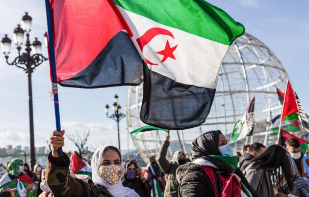 Protesta por la autodeterminación del Sáhara Occidental en San Sebastián