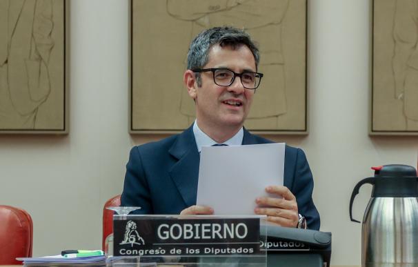 El ministro de la Presidencia, Relaciones con las Cortes y Memoria Democrática, Felix Bolaños