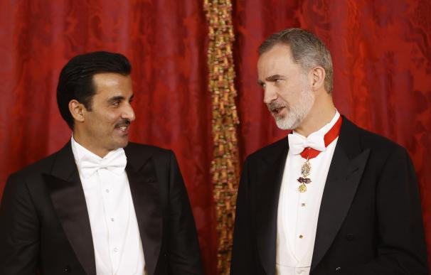 Emir de Qatar y Felipe VI