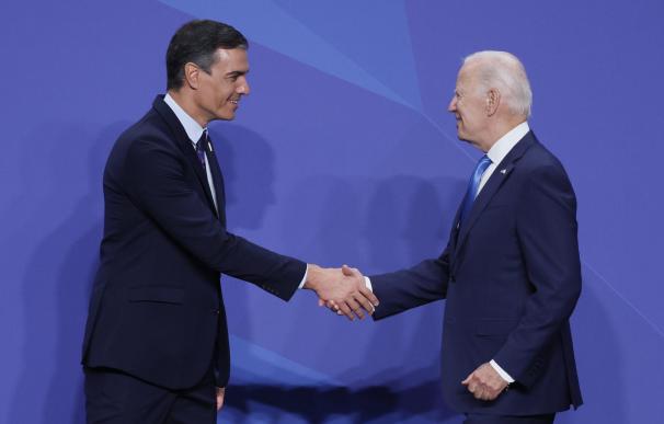 Pedro Sánchez y Joe Biden