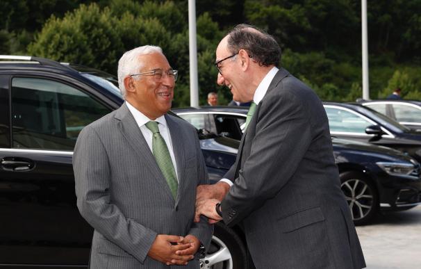 El primer ministro de Portugal, Antonio Costa, y el presidente de Iberdrola, Ignacio Sánchez Galán