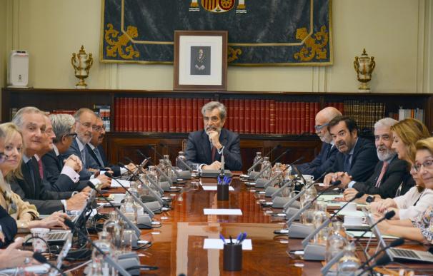 El presidente del Consejo General del Poder Judicial (CGPJ), Carlos Lesmes, preside un Pleno extraordinario CGPJ 07/9/2022