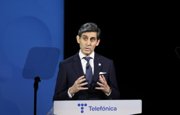 El presidente de Telefónica, José María Álvarez-Pallete, interviene en una Junta General de Accionistas de Telefónica S.A.