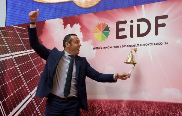 Fernando Romero, director general de EIDF, durante el toque de campana en julio de 2021.