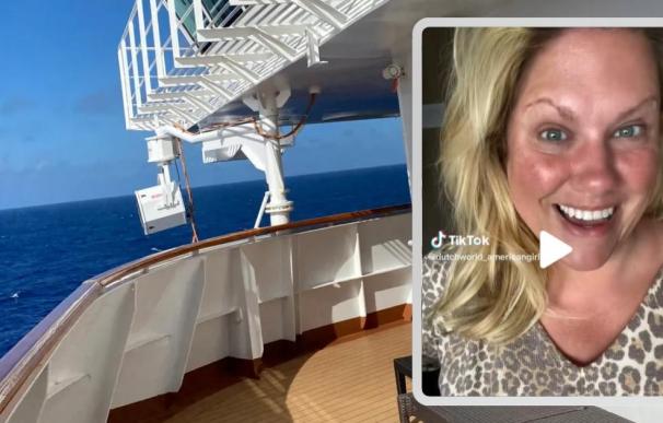 Christine Kesteloo vive durante medio año en un crucero donde trabaja su marido.