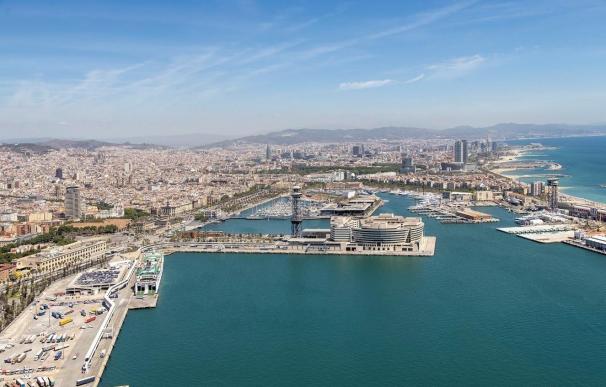 Vista del Puerto de Barcelona.