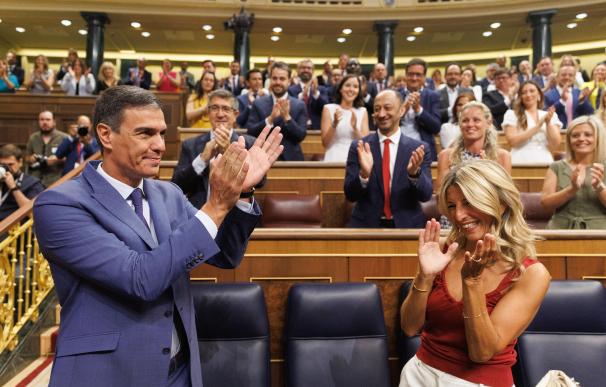Pedro Sánchez Yolanda Díaz en el Congreso de los Diputados
