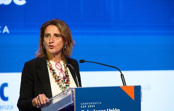 La vicepresidenta tercera del Gobierno y ministra para la Transición Ecológica y Reto Demográfico en funciones, Teresa Ribera.