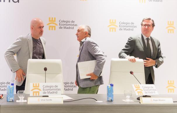 Antonio Garamendi, Unai Sordo y Pepe Álvarez