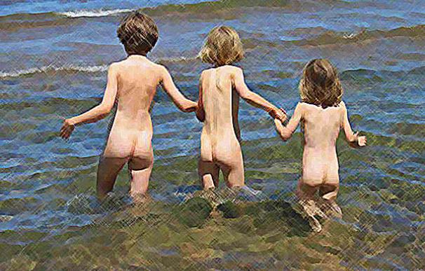 kids_swimming_naked_in_lake_superior