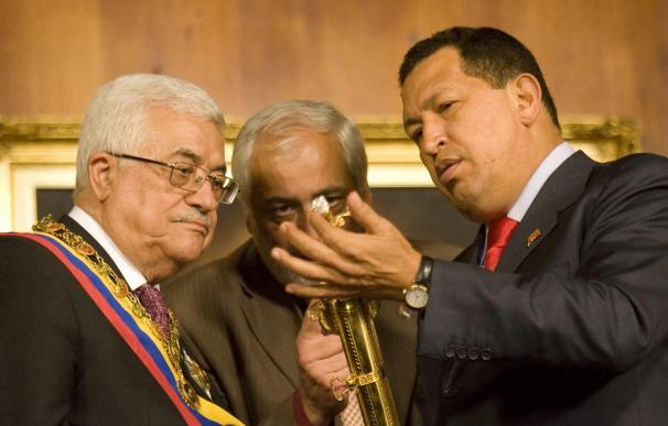 Chávez asegura a Abás su pleno apoyo y lo saluda con un "Viva Palestina"