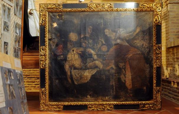 El cuadro hallado en Sahagún, en León, es una copia de Tiziano del S.XVIII ó XIX