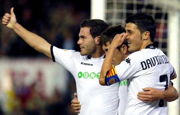 Villa y Pablo satisfechos tras lograr dos goles idénticos en dos minutos