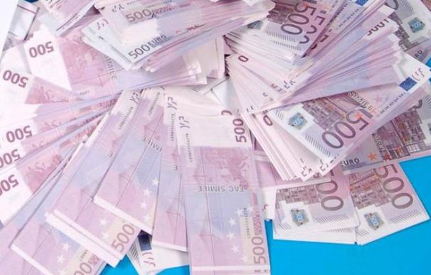Los billetes de 500 euros en circulación permanecen estables desde agosto
