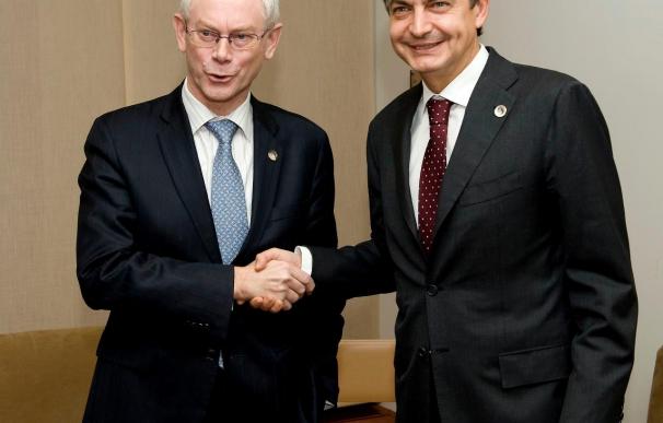 Van Rompuy se reúne hoy con Zapatero en su primera visita a Madrid