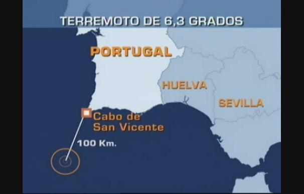 Un terremoto de 6'3 grados Richter se siente en Huelva y Sevilla