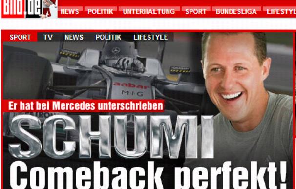 En Alemania dan por confirmado el regreso de Schumacher a la F1 (www.bild.de)