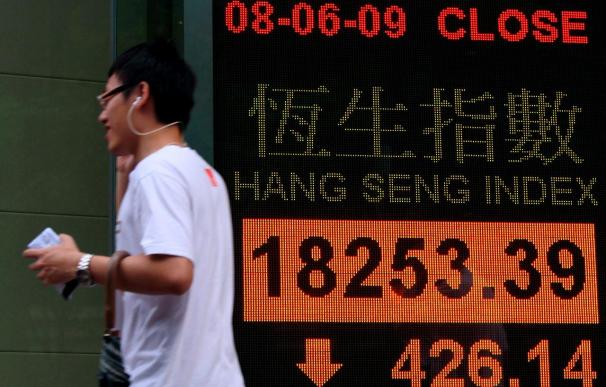 Indice Hang Seng pierde 65,54 puntos,0,31 por ciento, hasta 21.110,24 puntos