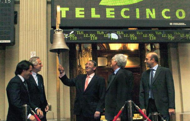 Telecinco y Prisa caen más del 6 por ciento en bolsa en su regreso al mercado