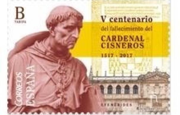 Correos emitirá una tirada de 220.000 ejemplares de un sello por el V centenario de la muerte del cardenal Cisneros