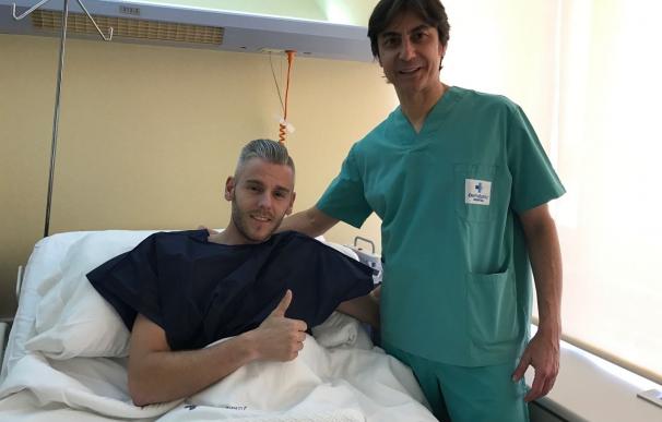 Miguelín, seis semanas de baja tras ser operado con éxito de su rodilla derecha