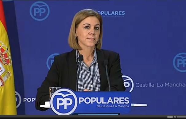Cospedal pide generosidad a PSOE y Ciudadanos para llegar a acuerdos y ve necesaria una "segunda transición"