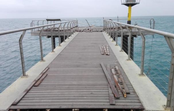 Badalona destina 325.000 euros a reparar el Pont del Petroli y continúan los trabajos del colector