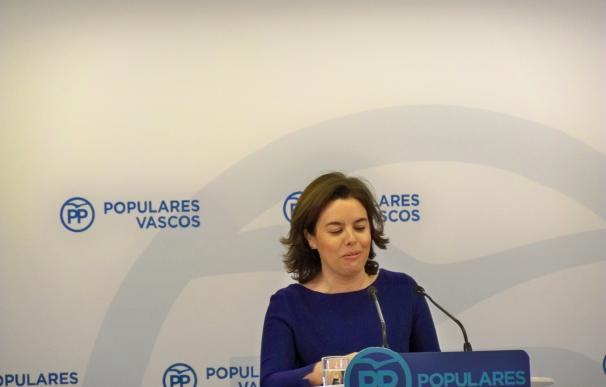 Sáenz de Santamaría pide a Urkullu que se sume al "trabajo futuro" tras la Conferencia de Presidentes
