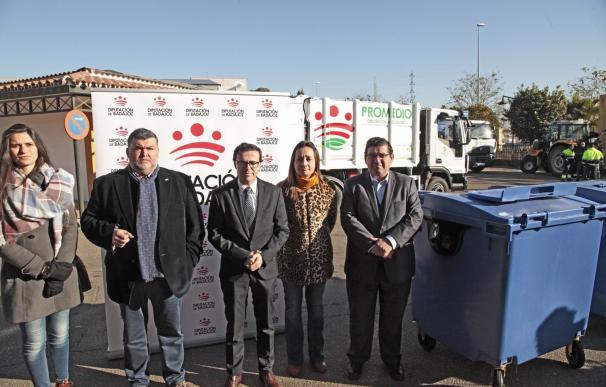 El Consorcio Promedio de Badajoz invierte 400.000 euros en camiones y contenedores para mejorar la recogida de residuos